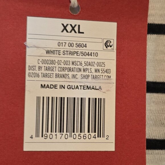 Mossimo Black/White XXL Top NWT - Picture 9 of 11